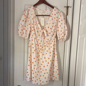 Orange Polka Dot Dress